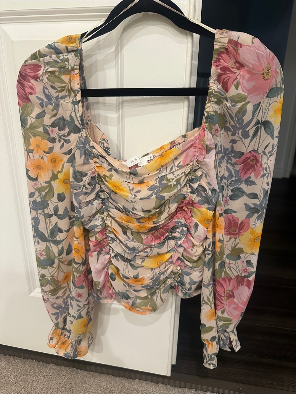 ASTR the label off the shoulder top